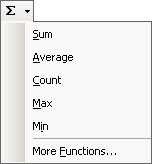 Excel Autosum